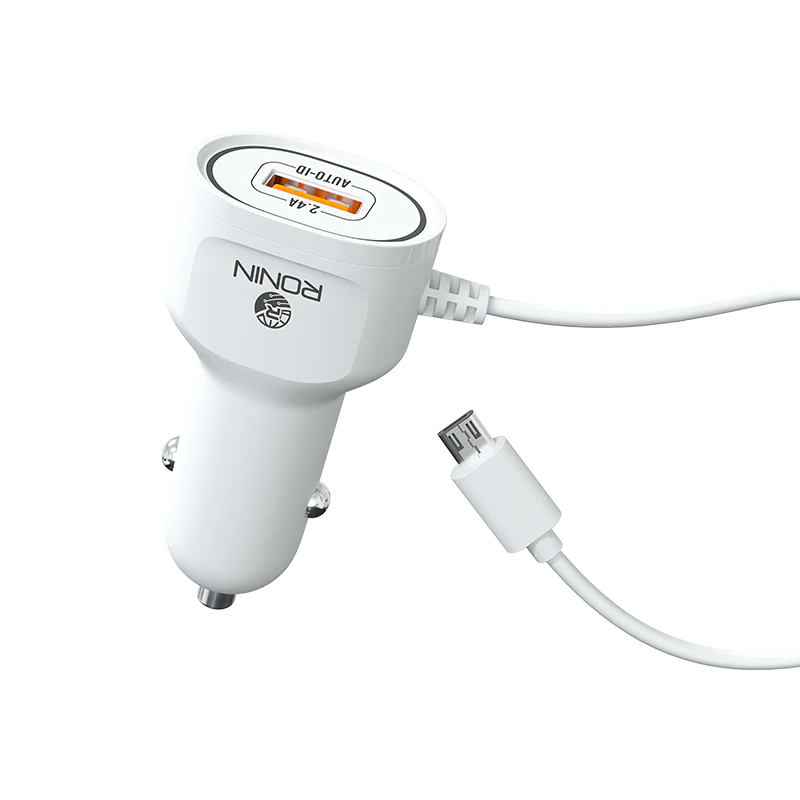 Ronin R-545 Car Charger 2.4A USB To Micro-USB Ronin R-545 Car Charger 2.4A USB To Micro-USB